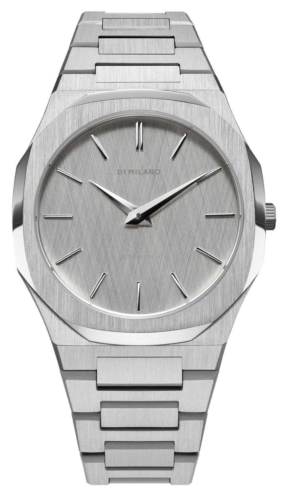 D1 Milano Ultra Thin Linen (40mm) Silver Linen Brushed Dial / Stainless UTBJ23
