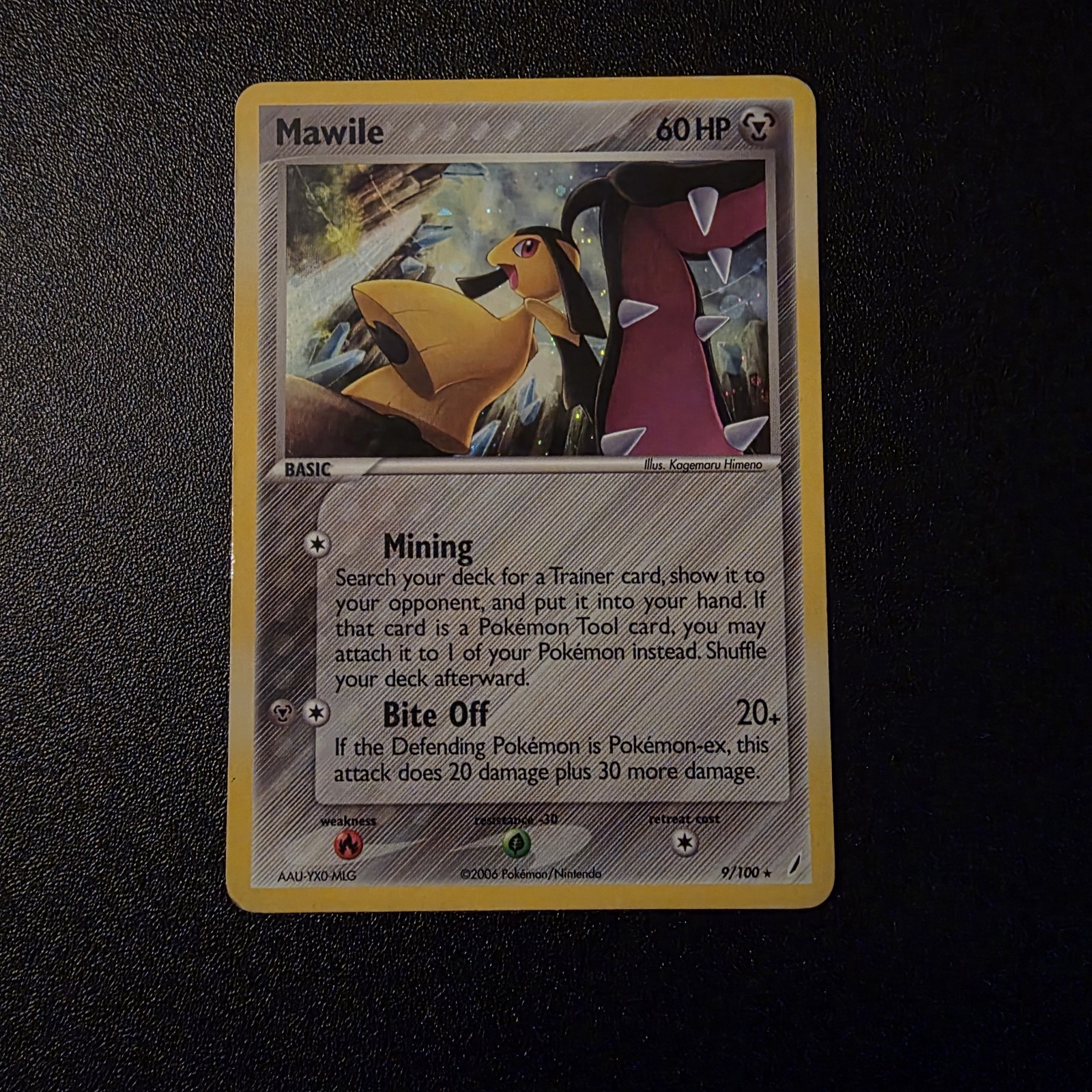 Pokemon Mawile 9/100 Rare Holo Ex Crystal Gaudians Card
