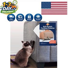6 Pack XL Cat Scratch Protector Shields - Clear Furniture Guardian for Sofas