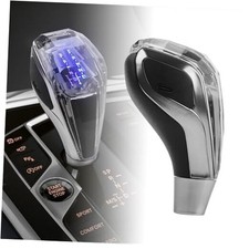 Car Universal LED Crystal Gear Shift Knob, 7 Color Touch-Activated A-Automatic
