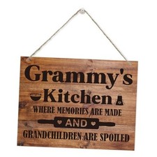 Hanging Wooden Kitchen Gifts, Grandma's Gift, Thanksgiving Gifts, Rustic 