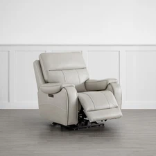 CHITA Large Power Zero Gravity Recliner Chair, Genuine Leather  w/Cupholders