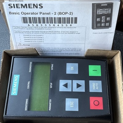 SIEMENS SINAMICS BOP-2 BOP 2 Basic Operator Panel 1P 6SL3255-0AA00-4CA1