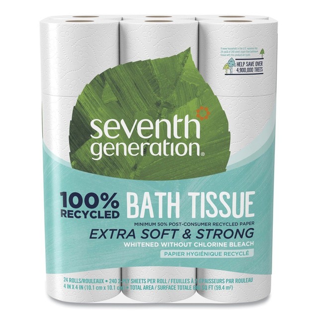 Seventh Generation Bathroom Tissue, 100% Recycled Paper