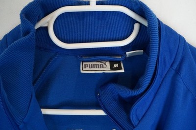 Puma Italy Italia Neil Barett Blue Zip Up Neck Sweatshirt Size M