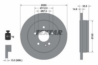 2X Textar Bremsscheibe 92090003 FüR MERCEDES-BENZ