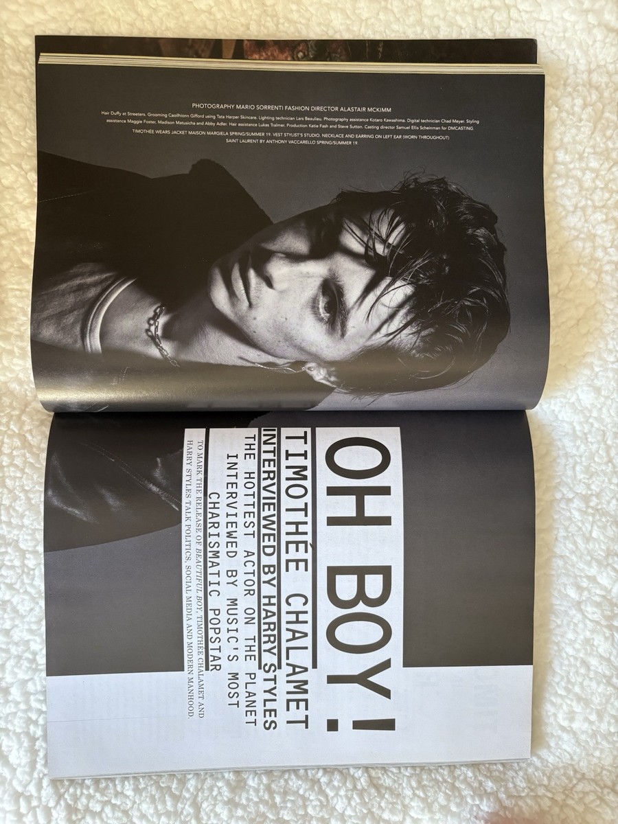 i-D Magazine 2018 Timothée Chalamet iD I-D Magazine Winter 2018 TIMOTHEE CHALAMET Interviewed by HARRY STY