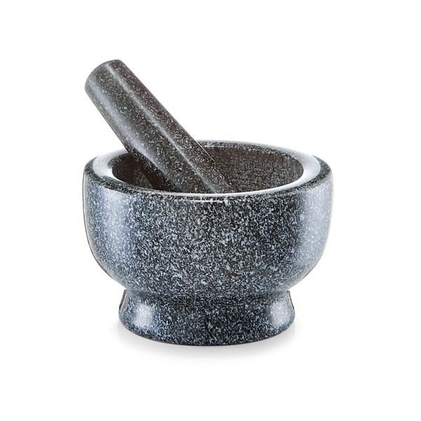 Zeller 24501 MöRser Und StößEl-Set 13 X 8 Cm Granit, Anthrazit-image