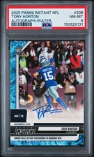 2025 Panini Instant NFL Tory Horton Rookie Blue Water Signatures Auto SSP 8/10