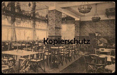 ALTE POSTKARTE SWINEMÜNDE PARADE-CAFÉ Swinoujscie Uznam Wolin Pommern Polen pols