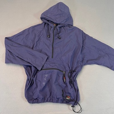 LL Bean Mountain Classic Anorak Jacket Windbreaker Mens Large Reg Blue RN 71341