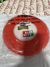 Vintage RARE Pringles JIF Orange Frisbee NIB Taiwan Sealed In Bag
