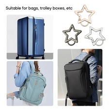 Star Spring O-Ring Openable Trigger Clasps Clip Leather Craft Bag Connect Buckle