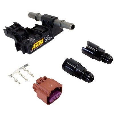 AEM 30-2201 Flex Fuel Ethanol Content Sensor Kit -6AN to 3/8'' Adapter Fittings