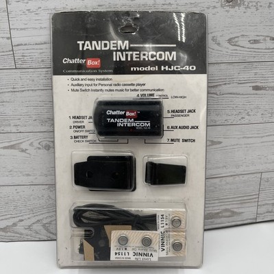 NEW Tandem Intercom Microphone HJC-40 Chatterbox Motorcycle Communication Kit.