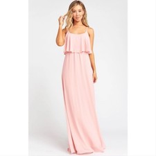 NWT Show Me Your Mumu Caitlin rosebud pink maxi dress LARGE