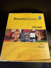 Rosetta Stone Italian Level 1 Version 3 WIN  MAC CD ROM W/ Headset