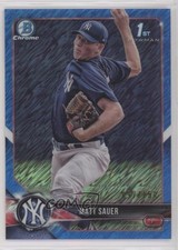 2018 Bowman Chrome Prospects Blue Shimmer Refractor /150 Matt Sauer #BCP102 09an