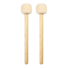 2 Pcs Drum Mallets Sticks Felt Wooden Drumsticks Instrument Beater UK M2J8