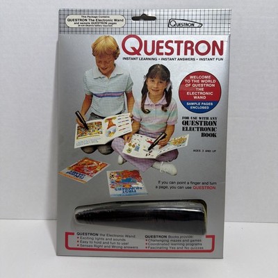Rare Vintage (New in Package) Questron Electronic Wand w/Sample Workbook Pages