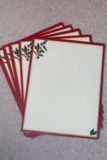 25 Sheets Computer Stationary  ~  Hollies Border