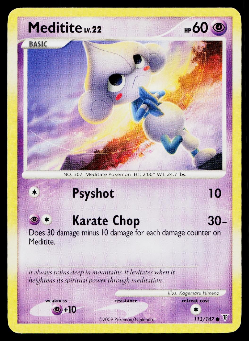 Meditite 113/147 Common Supreme Victors Pokemon Lightly Played