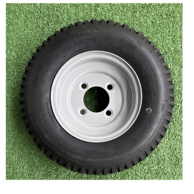 Tubeless H.D. 4.80/4.00-8 Tire & Rim with a 4 on 4 bolt pattern 660 lb Capacity