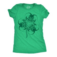 Womens Funny T Shirts Bone Shamrock Sarcastic St Patricks Day Tee For Ladies