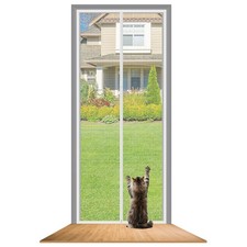 Cat Screen Door, Fly Screen Door Reinforced Scratch-Proof Mesh Pet Barrier