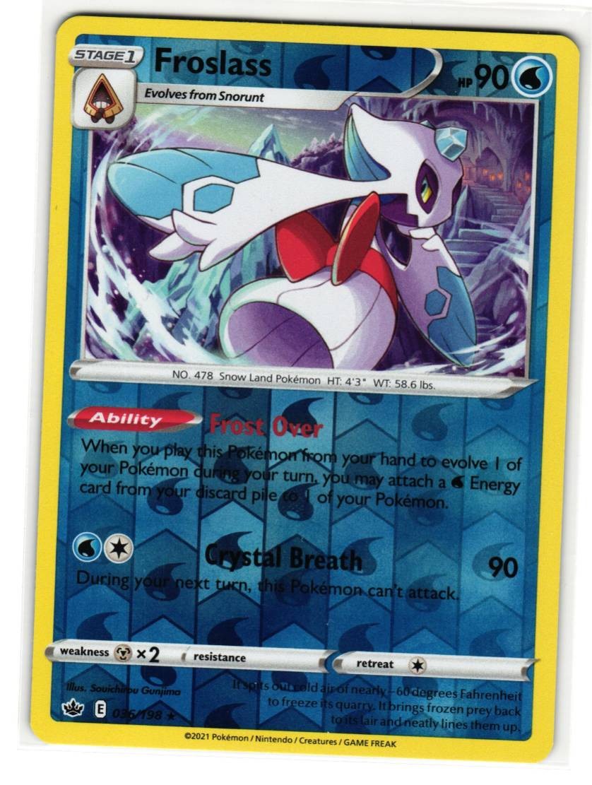 FROSLASS 036/198 CHILLING REIGN ENGLISH POKEMON TCG