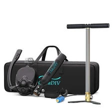 Mini Scuba Tank Full Face Pump Adapter,0.5L Portable Lung Tank Diving System