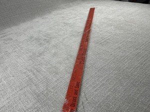 Vintage Yield House Red Yardstick Ruler Advertising Quality Pine Furniture USA