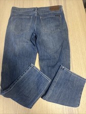 Calvin Klein Jeans Mens 34x30 Slim Fit Blue Denim Classic Pocket Stretch Pants