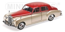 Minichamps 100139950 1/18 Bentley S2 STANDARD SALOON 1960 Silver Dark Red 1:18