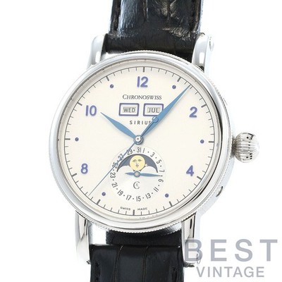 CHRONOSWISS Sirius Triple Date Automatic CH-9343.1 Men's Watch from Japan G0812