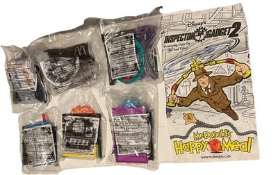 McDonald s Inspector Gadget 2 Happy Meal Toys Complete Set Of 6 Includes Bag New