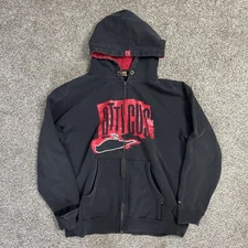 Vintage Y2K Atticus Hoodie Mens M Black Red Zip Up Sweatshirt Blink 182 Skater