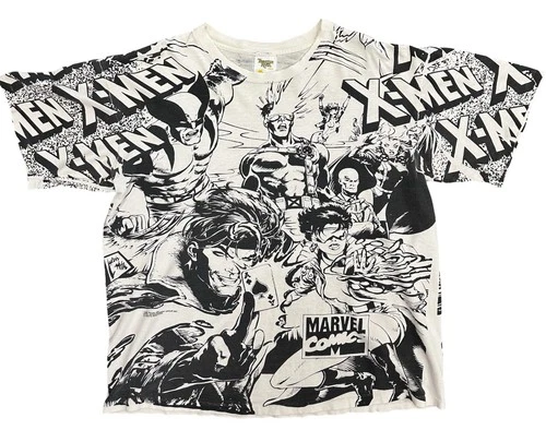 Vtg 1993 Marvel X-men Aop Tee Size XL