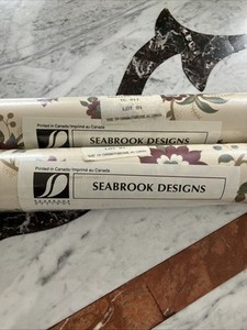 Seabrook Design Wallpaper  X 3 Double Rolls. New Jacobean Design.