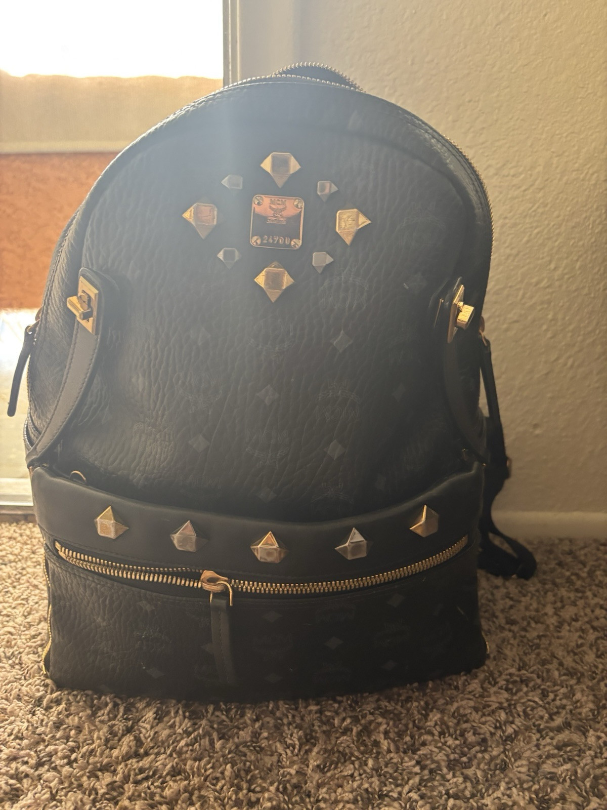 MCM BACKPACK STARK SIDE STUD, BLACK (WCP004616) - image 2