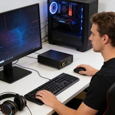 High End USB Sound Card Featuring Double Color LED And External Power