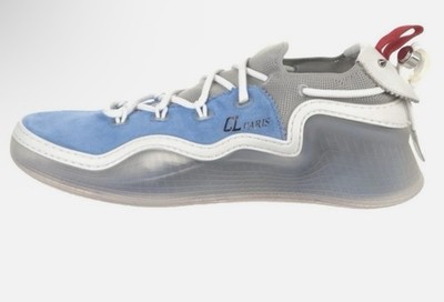 Christian‎ Louboutin CL Studded Arpoador Zinc Blue Suede Sneakers Mens 10 EU 43 Christian Louboutin CL Studded Arpoador Zinc Blue Suede  main image 4
