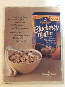 1998 Cream Of Wheat Blueberry Muffin Vintage Print Ad pa51