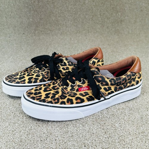 Vans Off The Wall Schuhe Damen 8 Herren 6,5 Leopardenmuster Schnürschuhe Low Top Animal - Bild 2 von 13