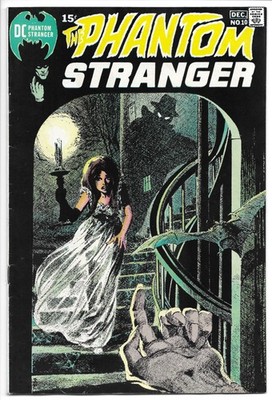 THE PHANTOM STRANGER #10 FN+ 6.5 BRONZE AGE DC!  NEAL ADAMS BLACK COVER!