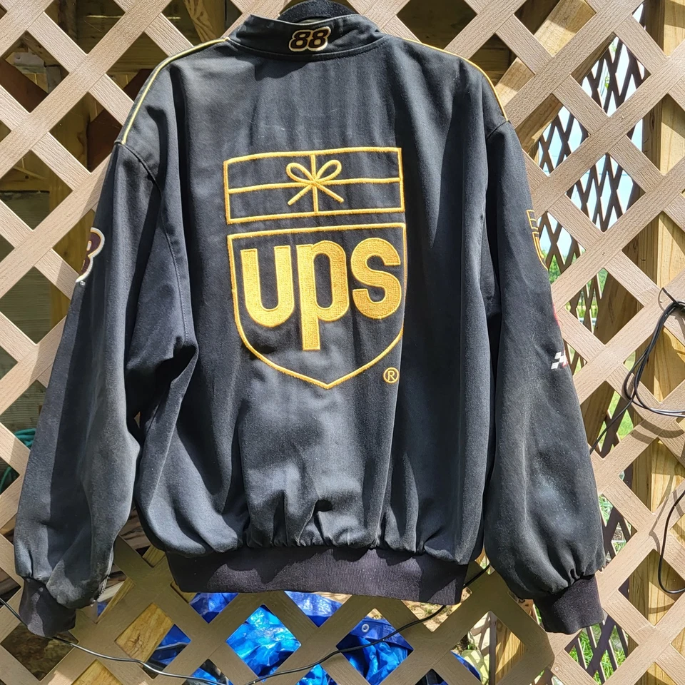 Chaqueta de carreras JH Designs Dale Jarrett #88 NASCAR UPS para hombre talla LG DE COLECCIÓN AÑOS 90 - Leer Foto 4 de 4