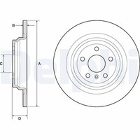 2X Delphi Bremsscheibe BG4754C FüR Mercedes GLE W166 C292 Klasse 250 166 006 004