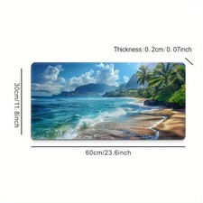40 90cm HD Island Mouse Pad Extra Large High-Definition Island Vacation Scenery