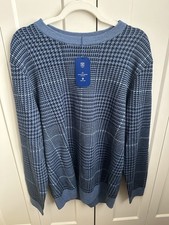 NWT Club Room Mens Blue Sweater Size Large