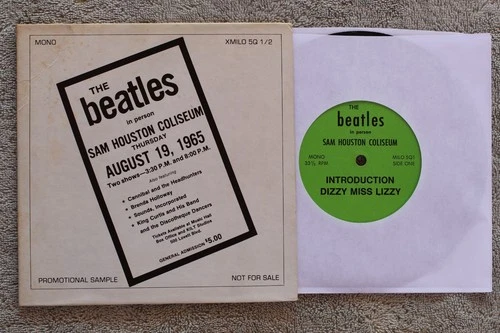 The Beatles Live In Houston  - Dizzy Miss.../Ticket.. -  US Picture Sleeve PS 7"